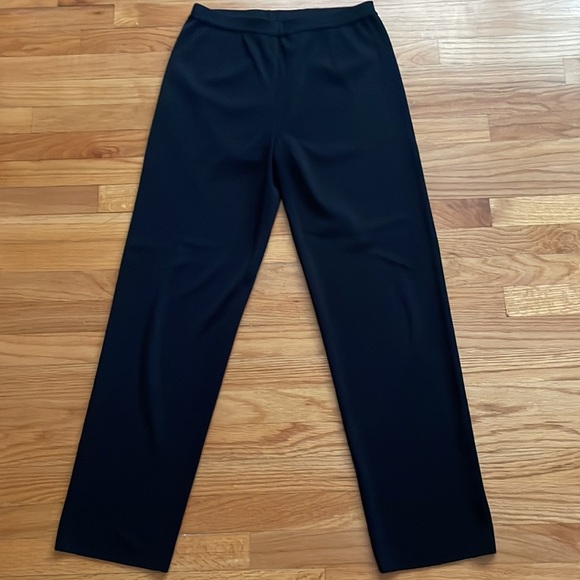 MISOOK‎ Plus Size Straight Leg Knit Pants Black M A4 - Picture 2 of 4